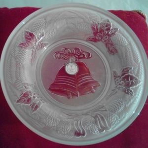 NEW Celebrations 8" Season Greetings Candle Plate